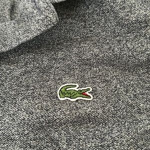 Lacoste Heather Navy Blue Short Sleeve Polo Men’s Side L